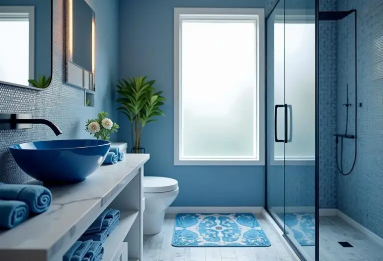 Bathroom Decor Blue 00001