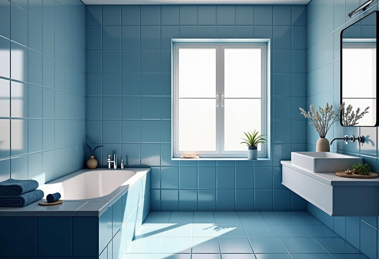 bathroom decor blue