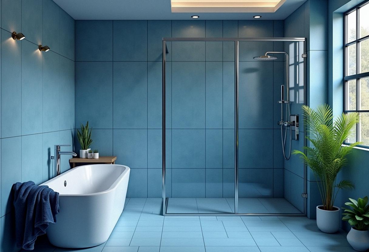 bathroom decor blue