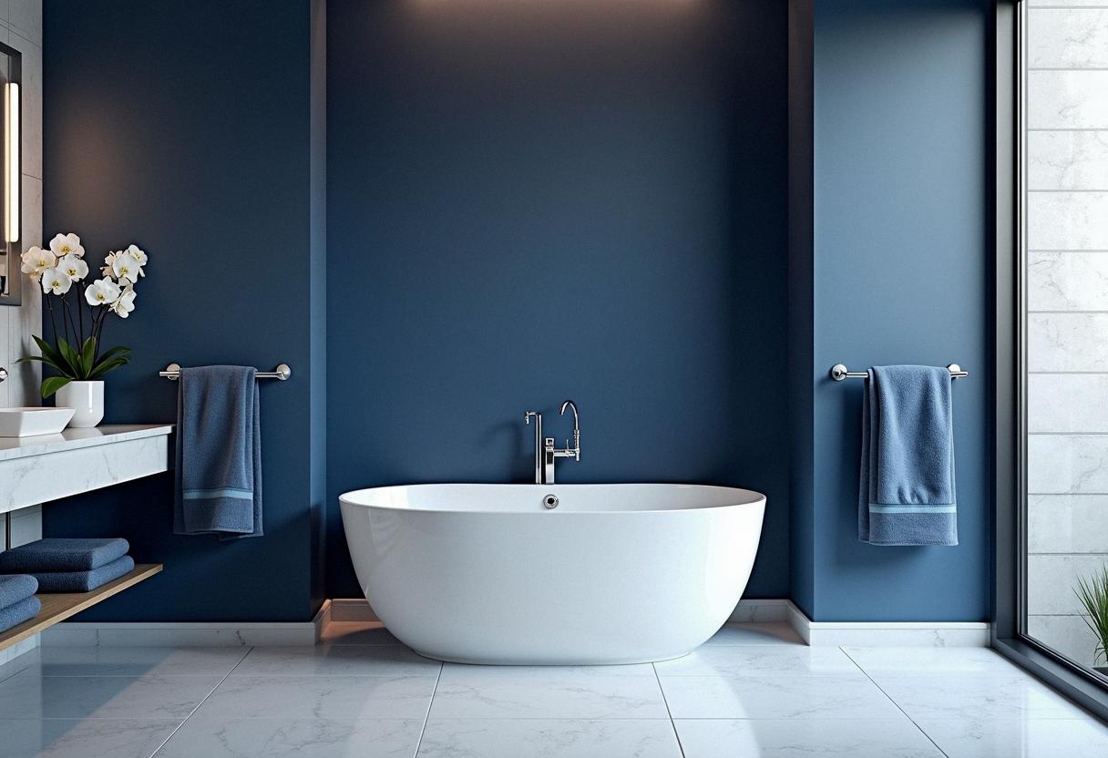 bathroom decor blue