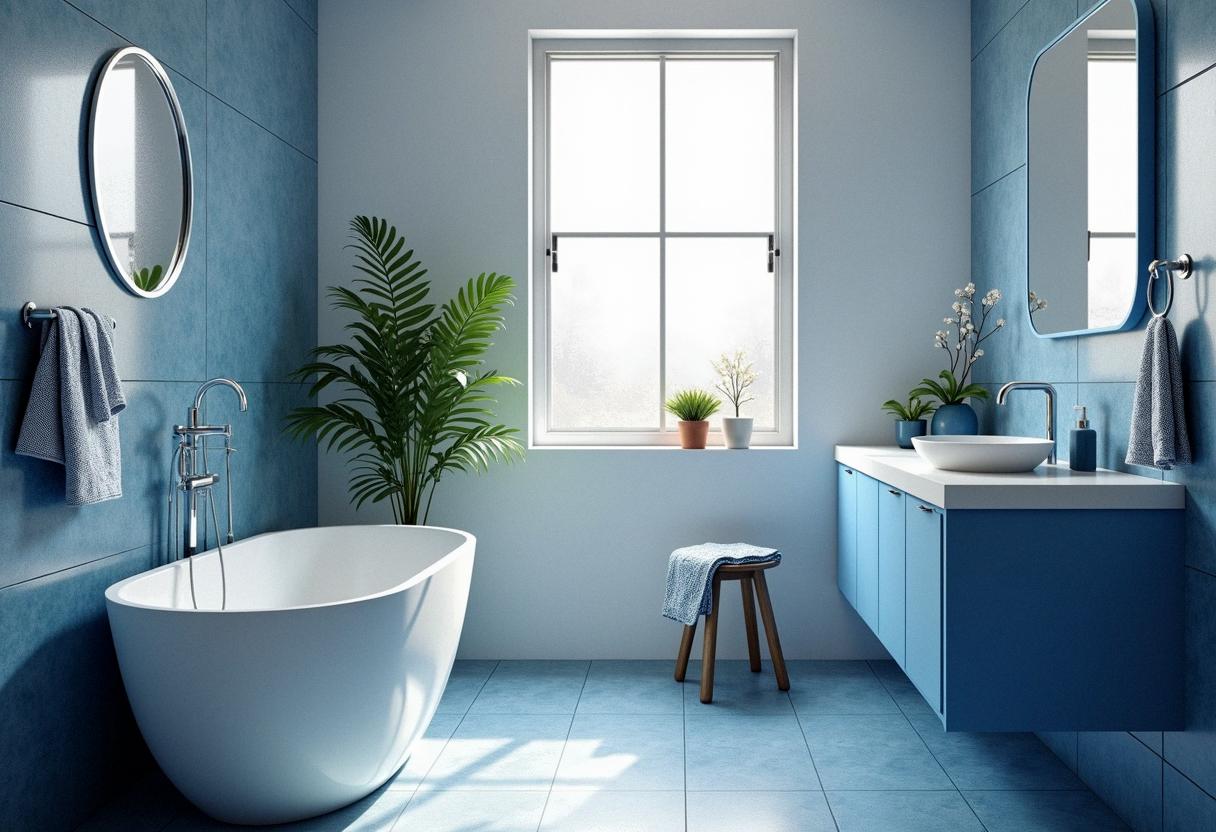 bathroom decor blue