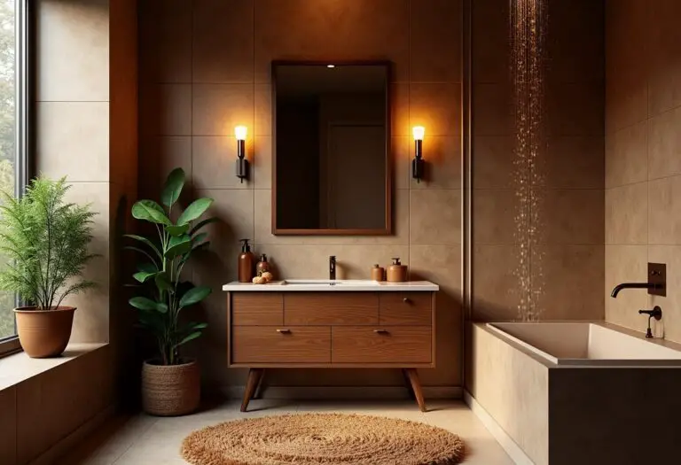 Bathroom Decor Brown 00002