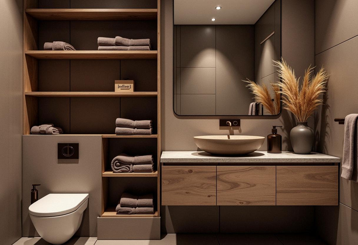 bathroom decor brown