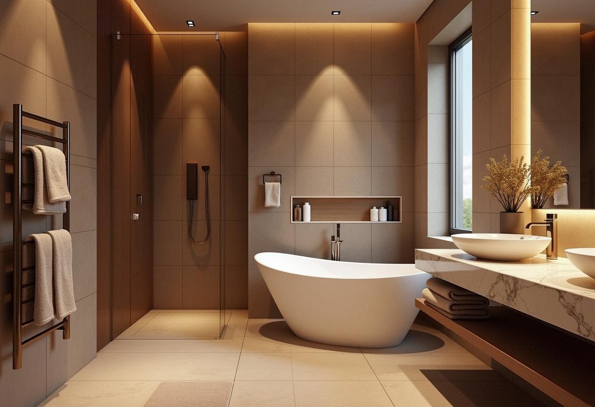 bathroom decor brown
