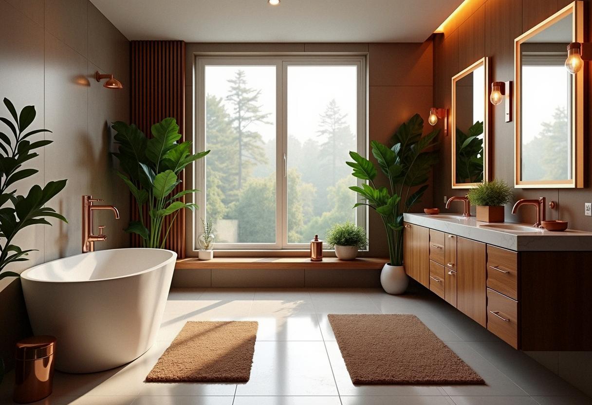 bathroom decor brown