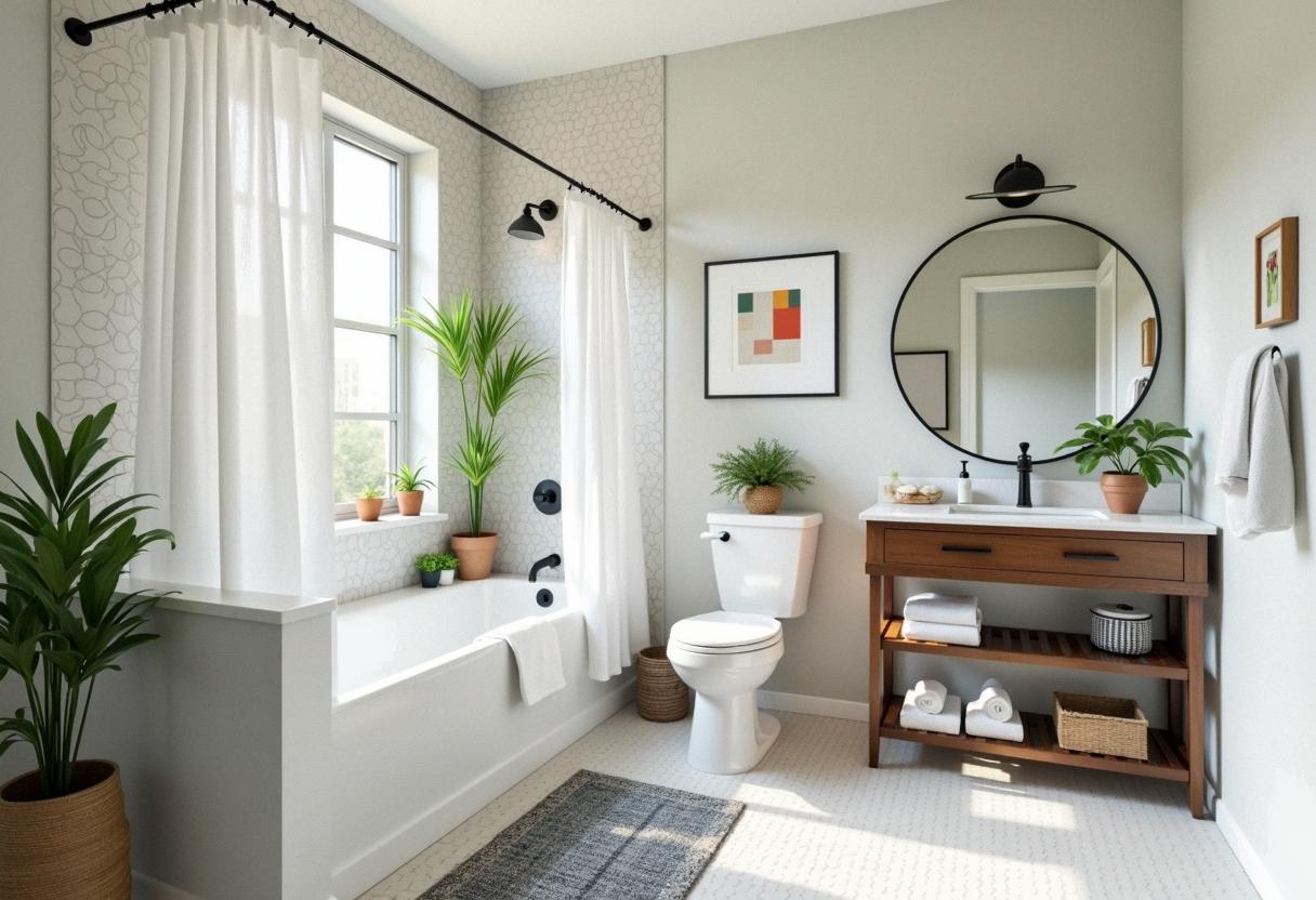 bathroom decor budget