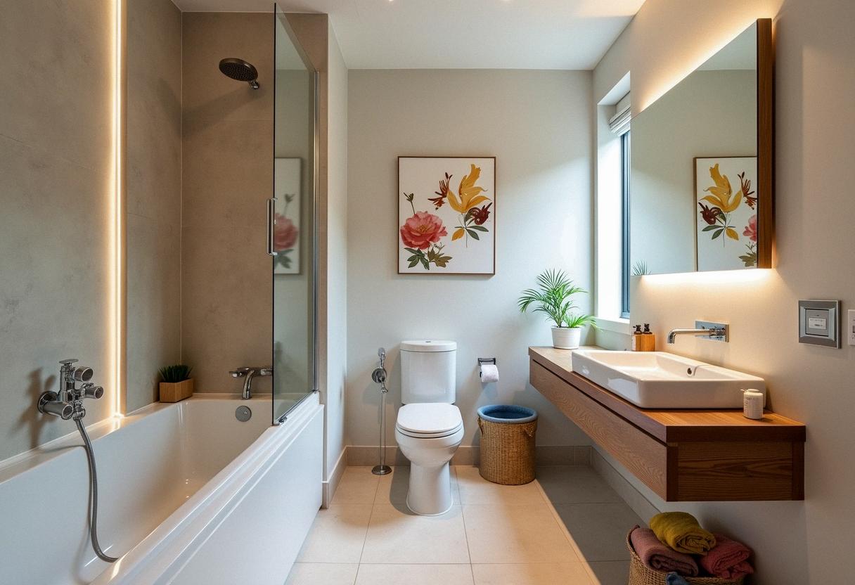bathroom decor budget