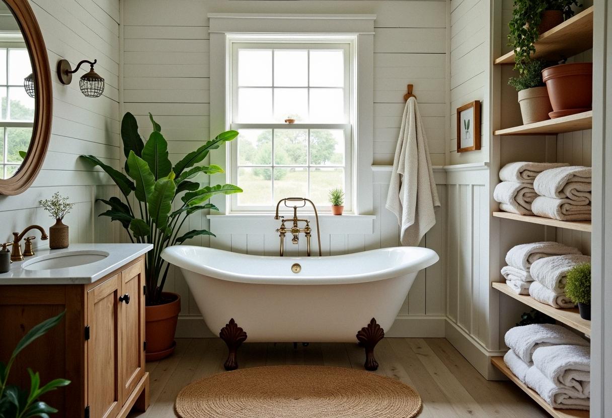 bathroom decor farmhouse