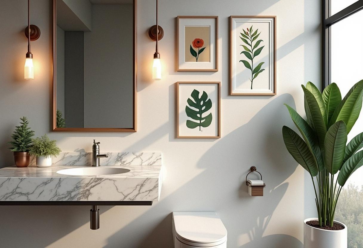 bathroom decor frames