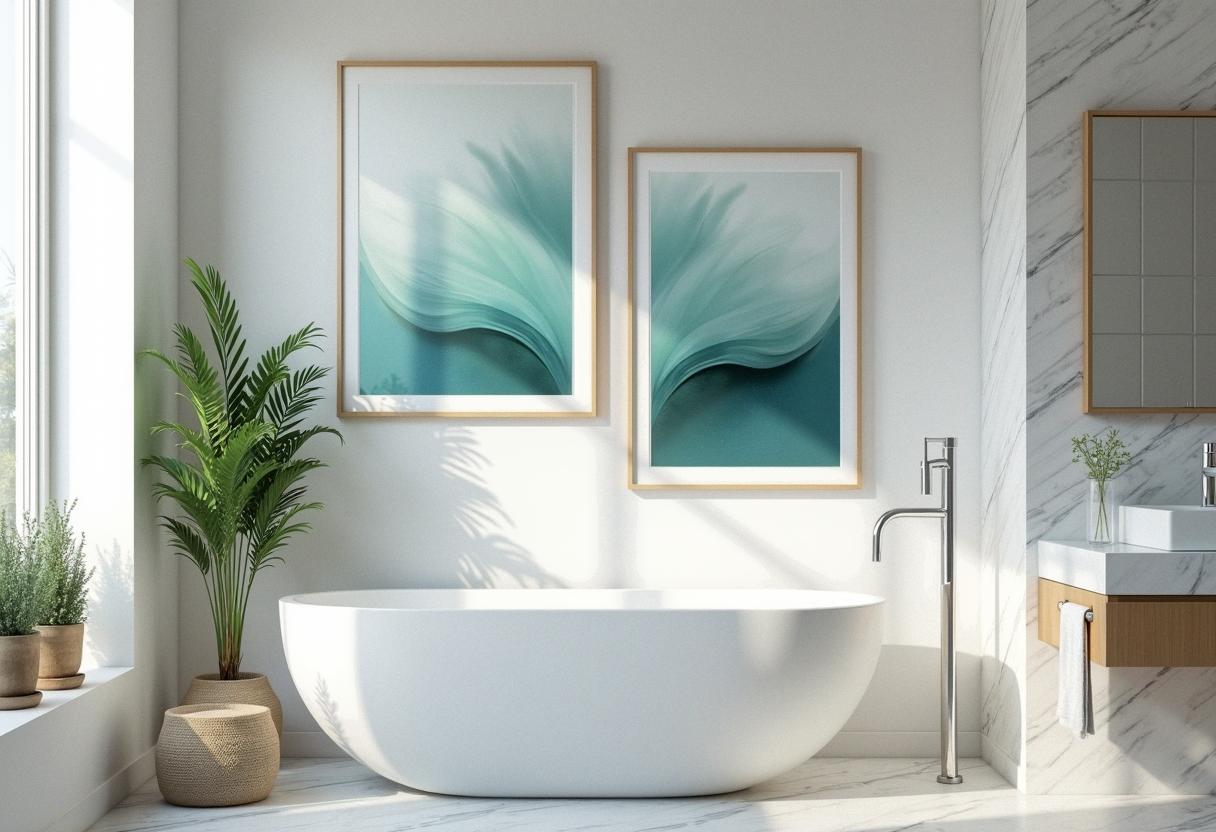 bathroom decor frames