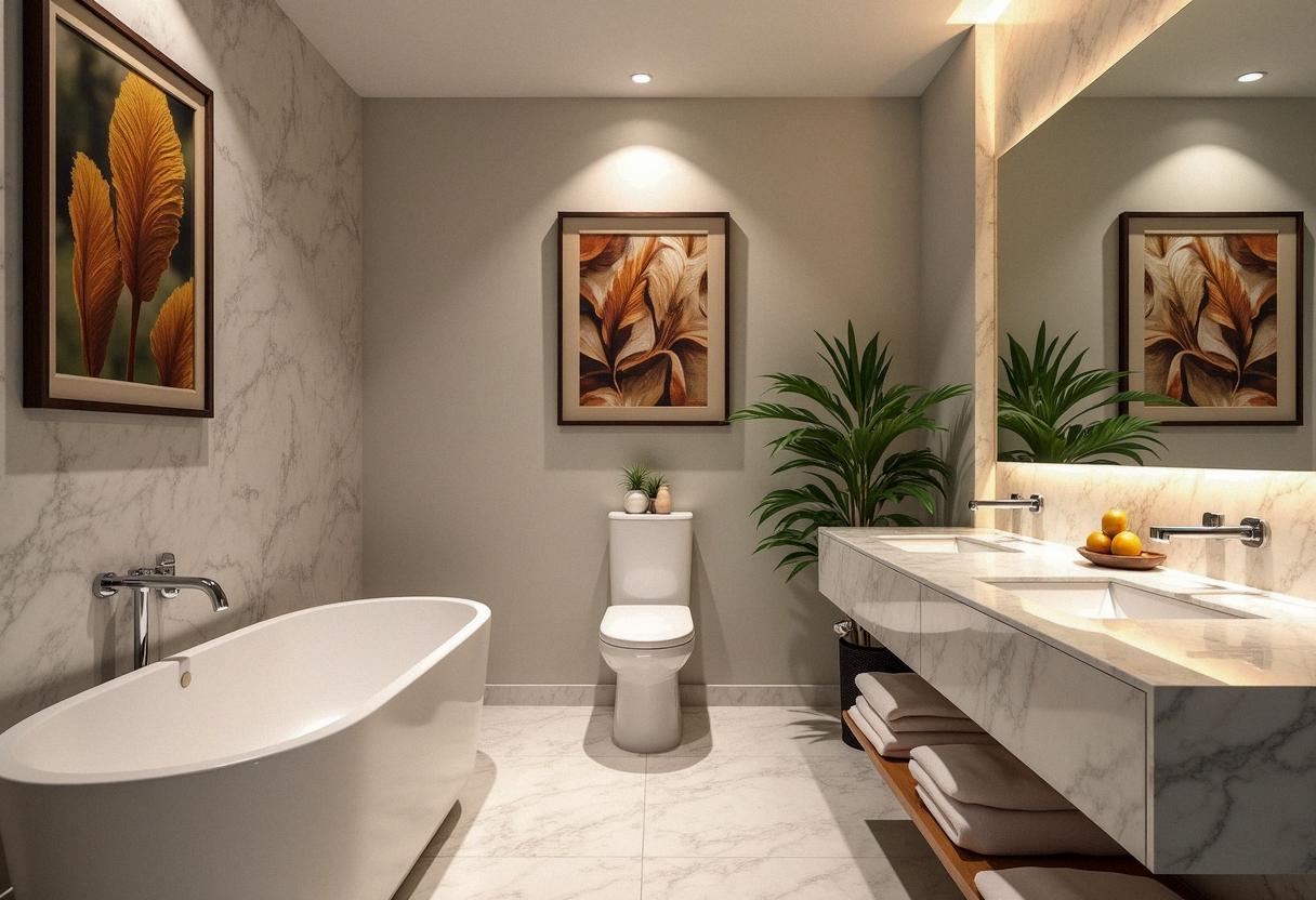 bathroom decor frames