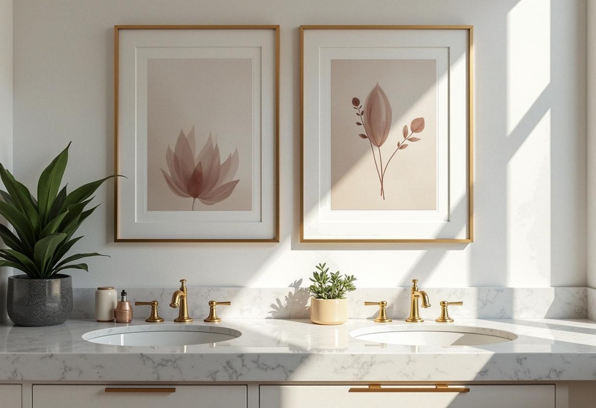 bathroom decor frames