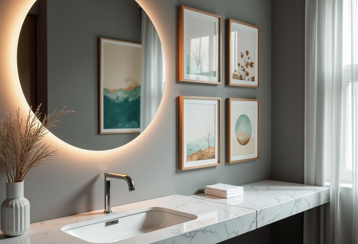 bathroom decor frames