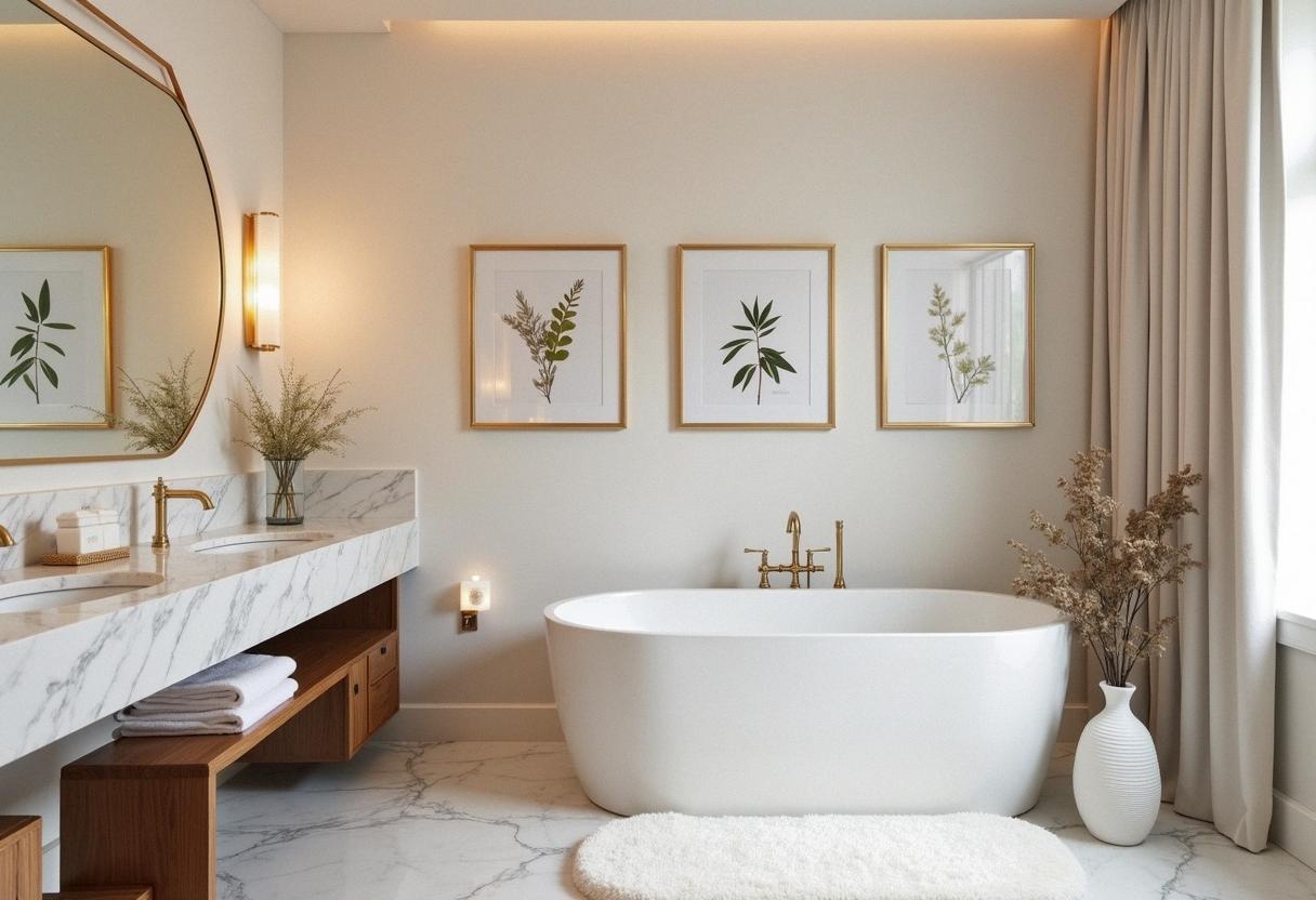 bathroom decor frames