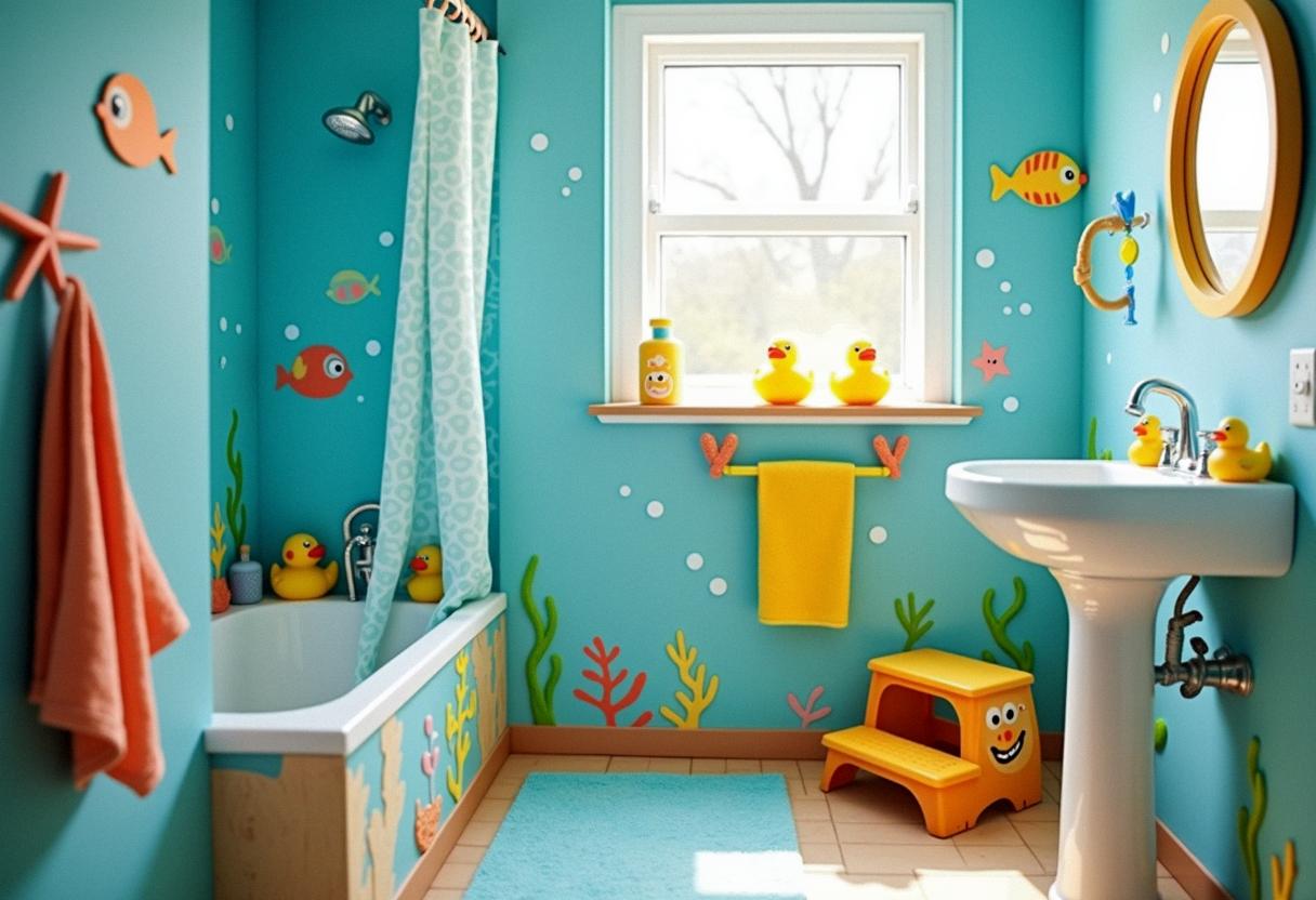 bathroom decor for kids