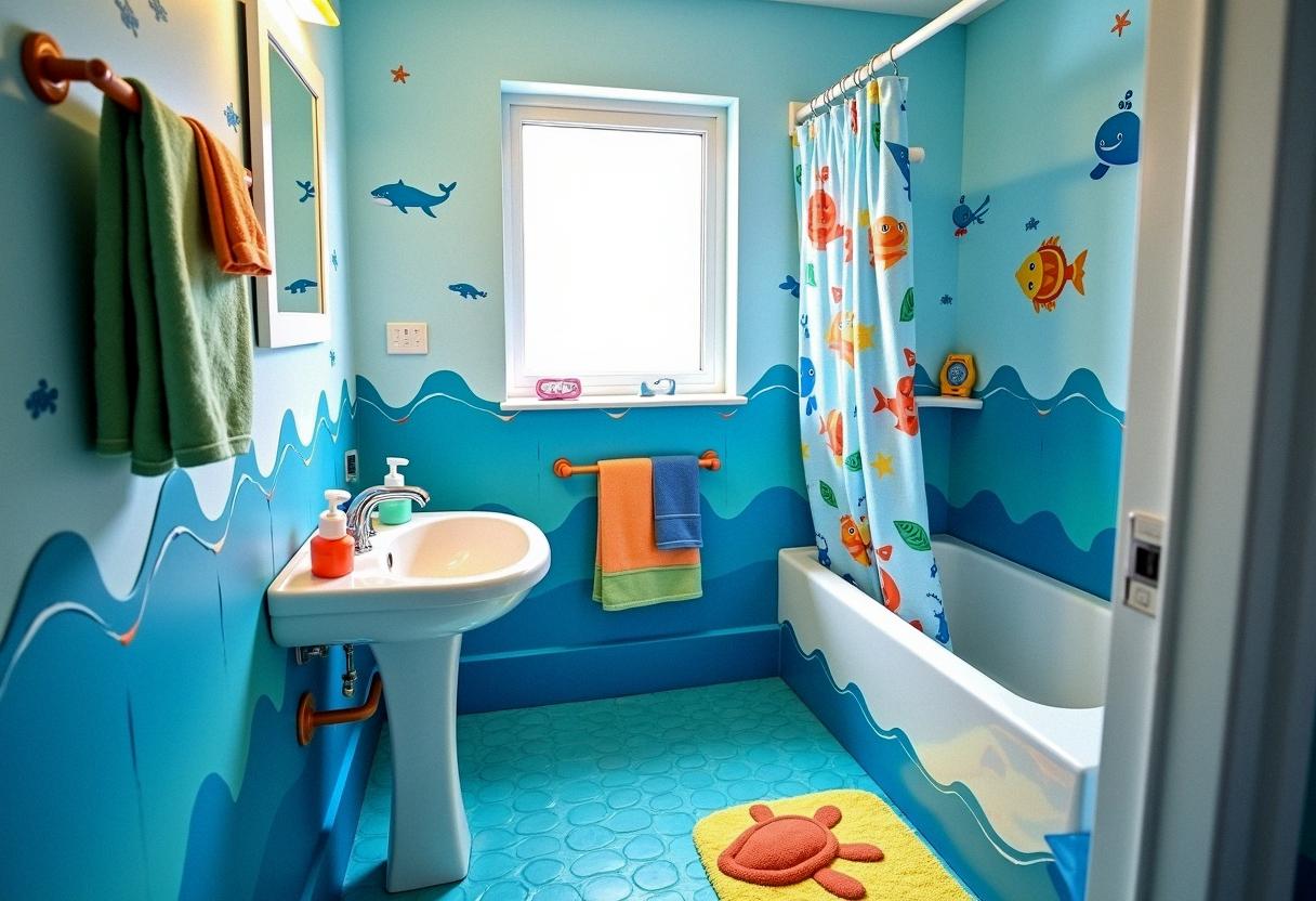 bathroom decor for kids