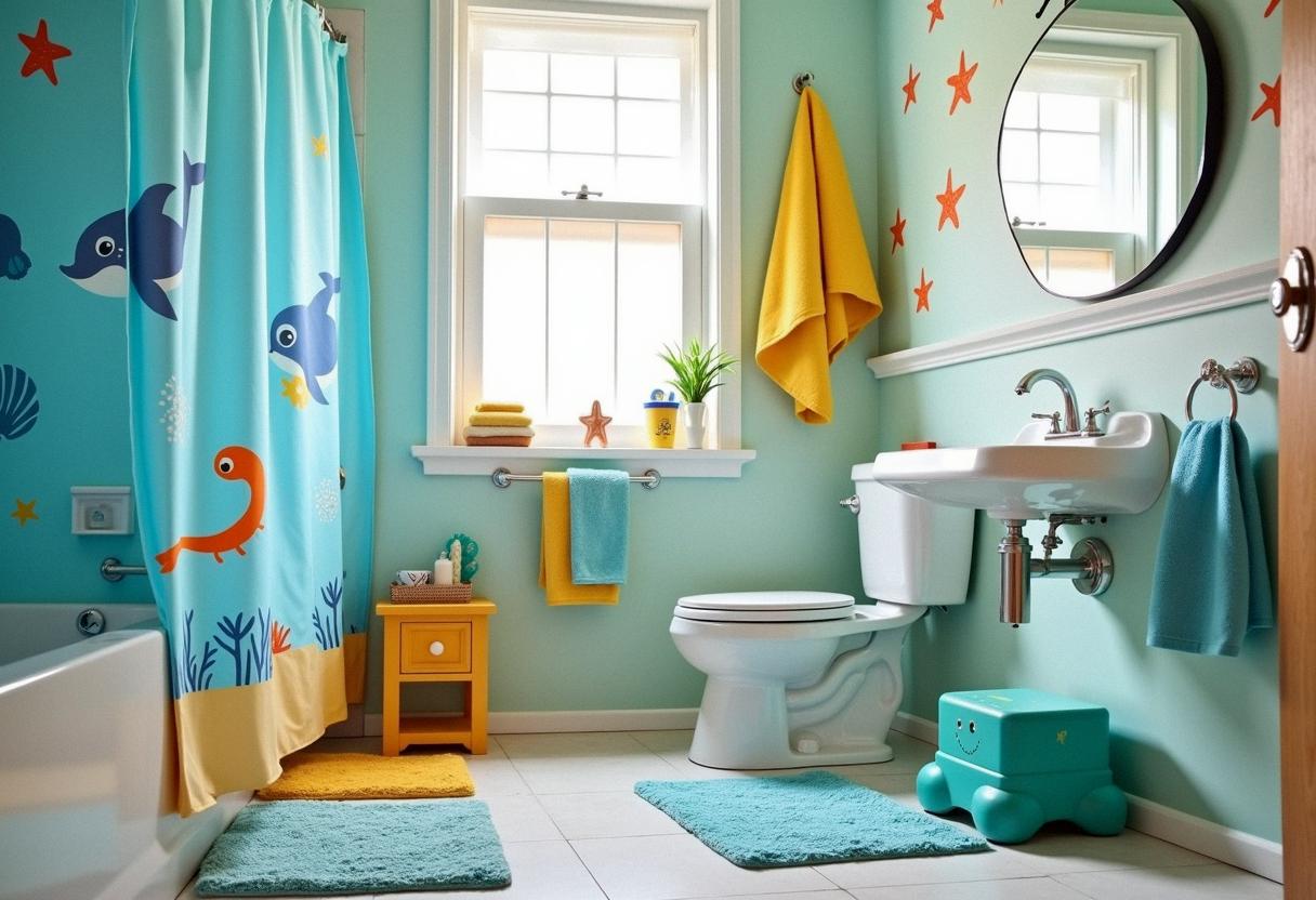 bathroom decor for kids