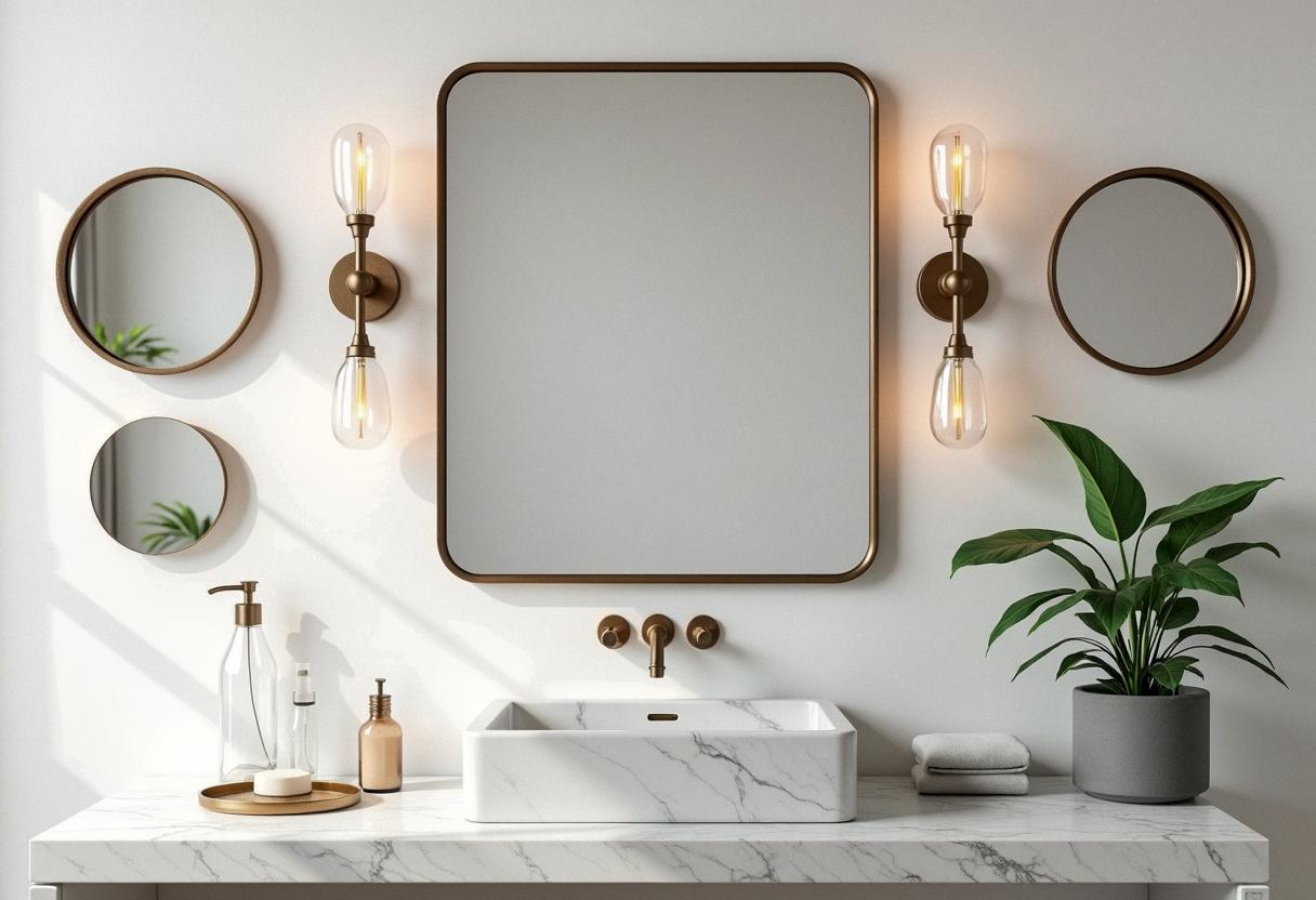 bathroom decor mirrors