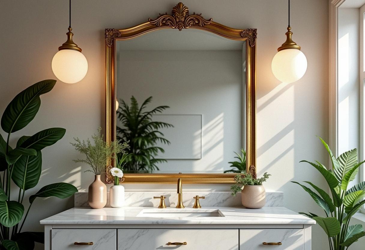 bathroom decor mirrors