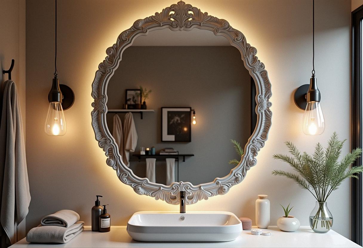 bathroom decor mirrors