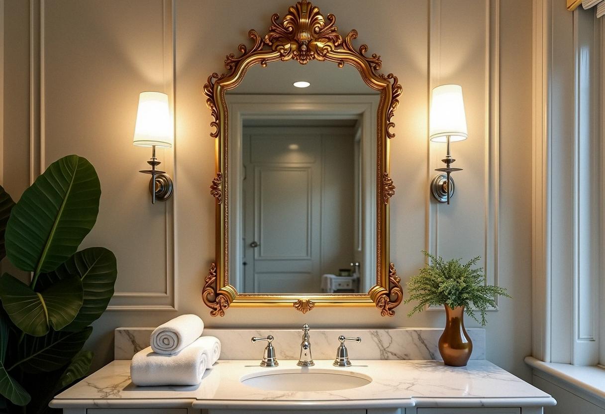 bathroom decor mirrors