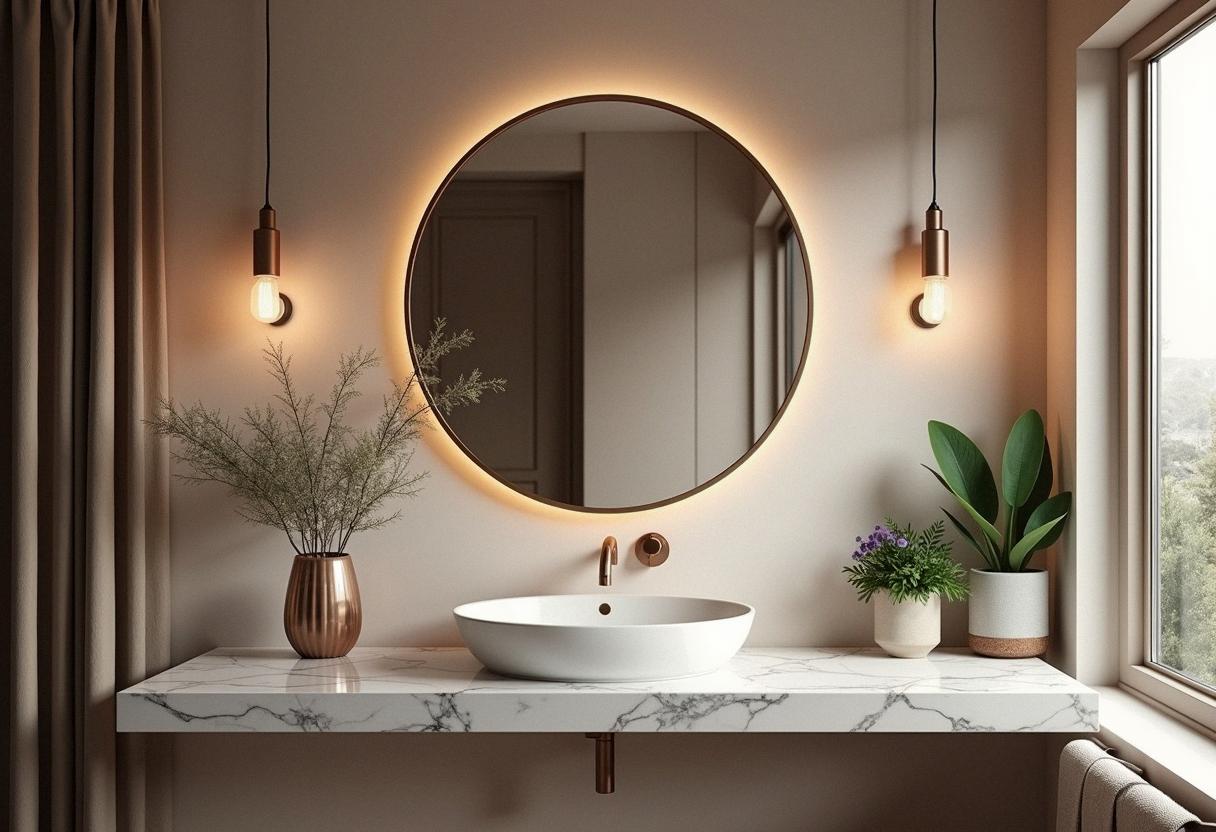 bathroom decor mirrors