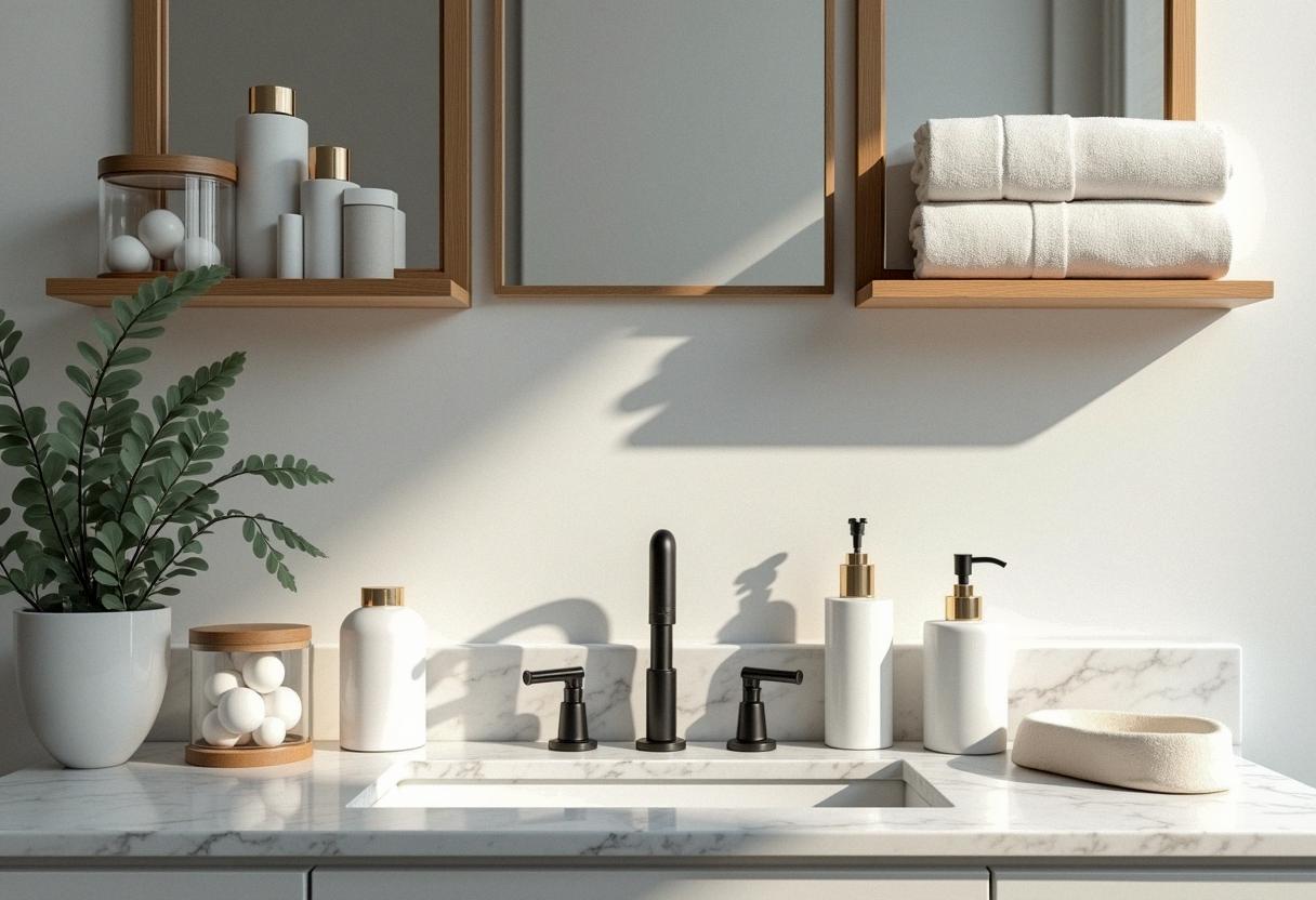 bathroom decor organizing