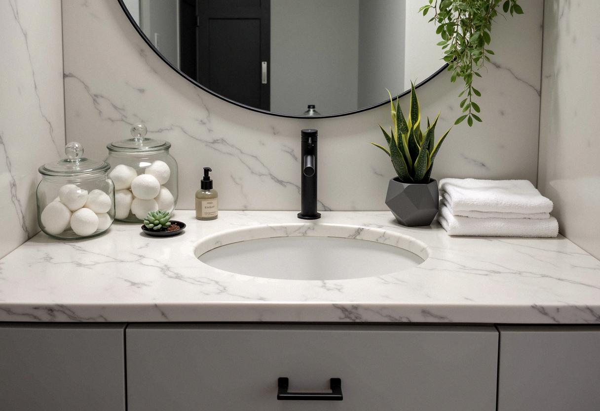 bathroom decor organizing