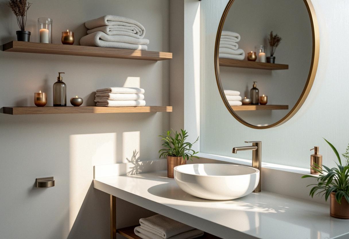 bathroom decor organizing