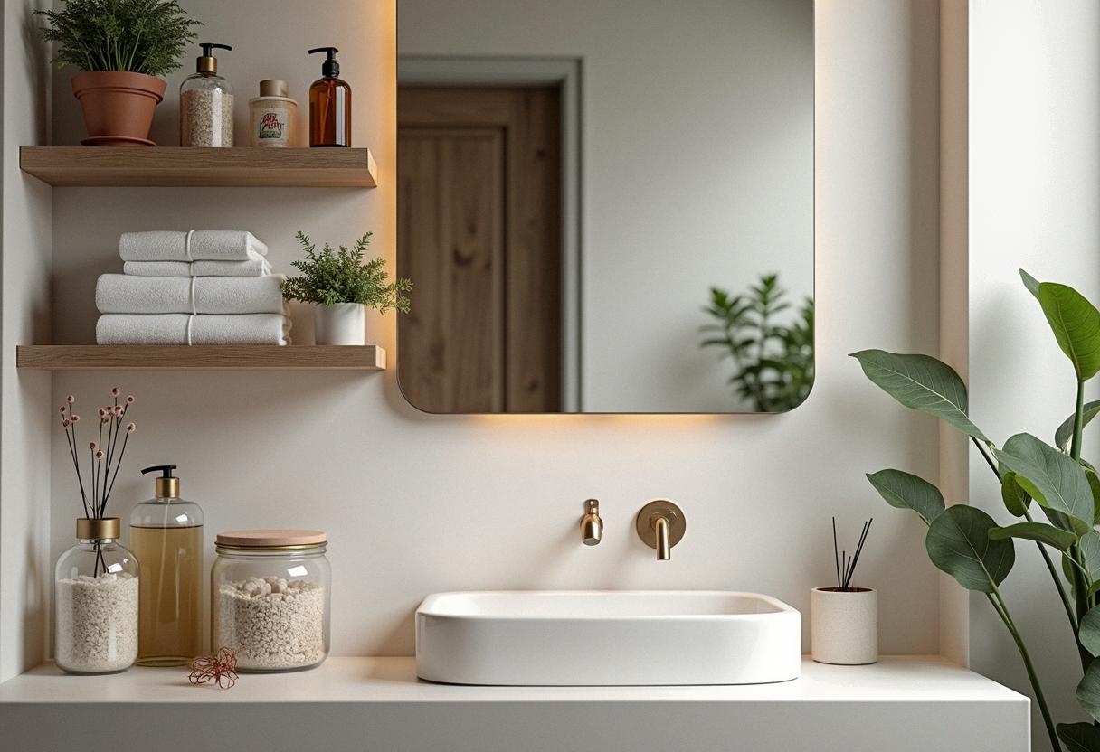 bathroom decor organizing