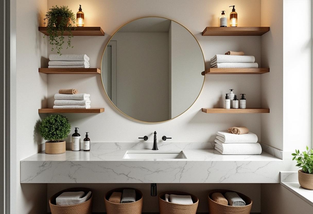 bathroom decor organizing