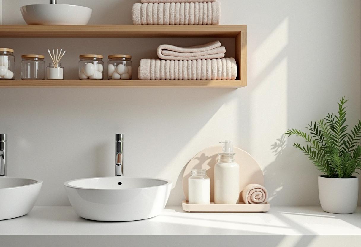 bathroom decor organizing