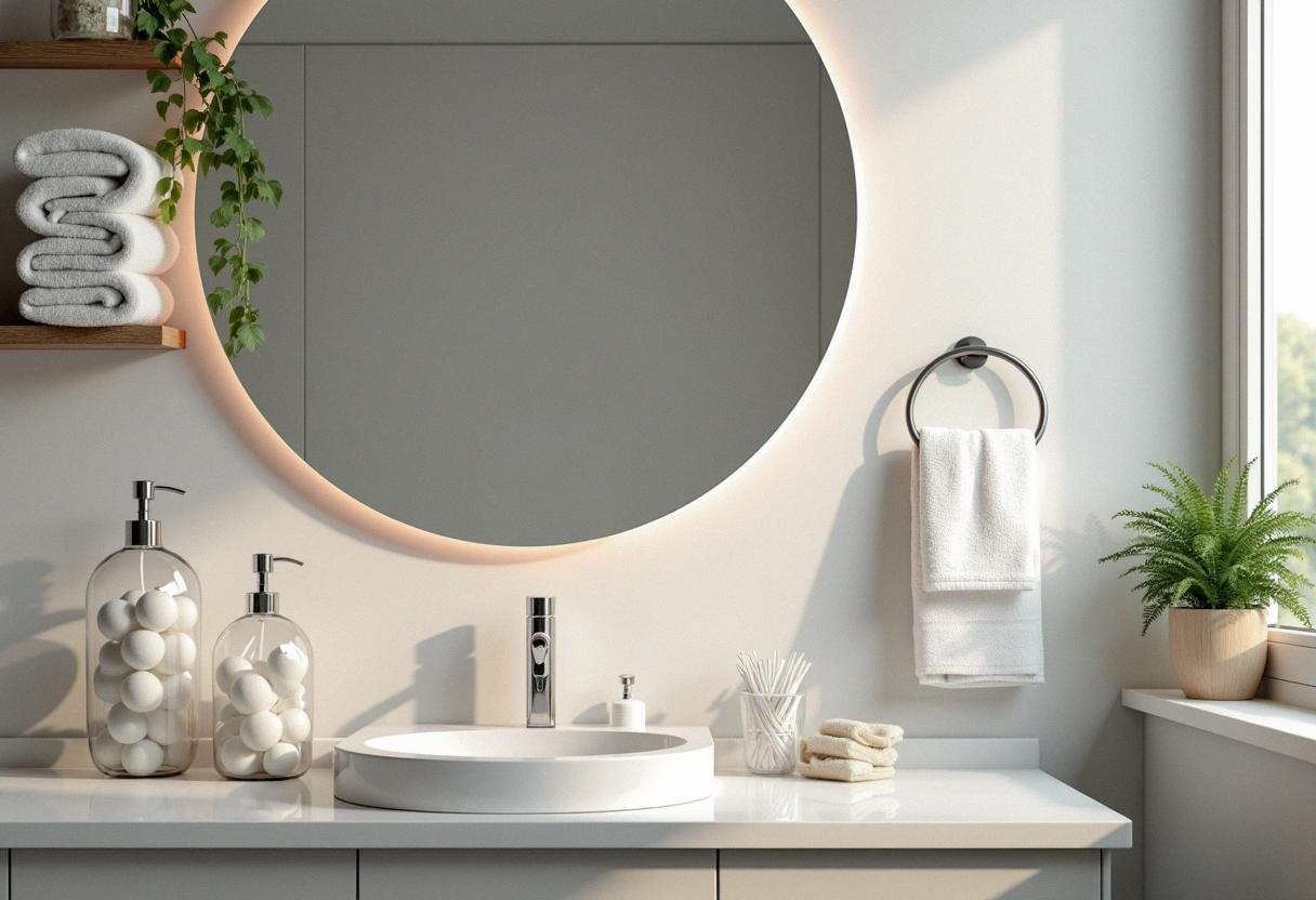 bathroom decor organizing