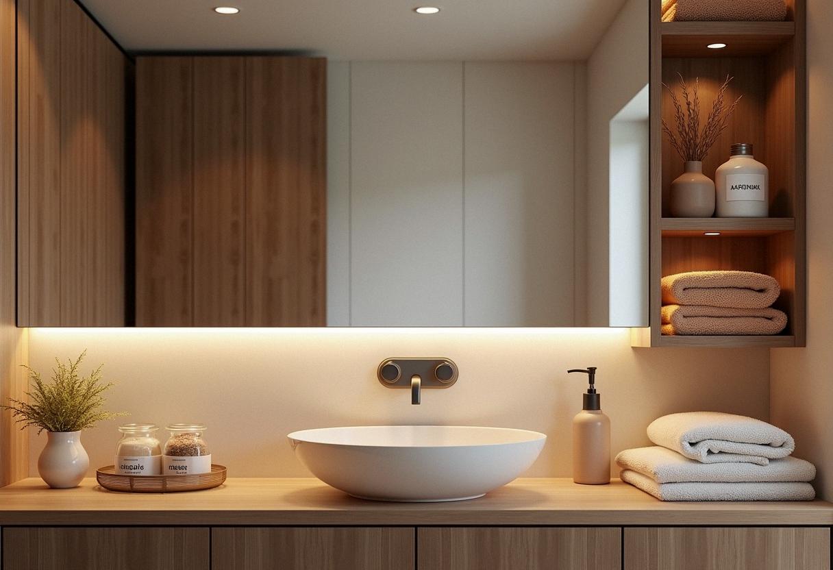 bathroom decor organizing