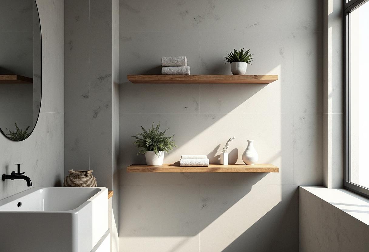 bathroom decor shelves
