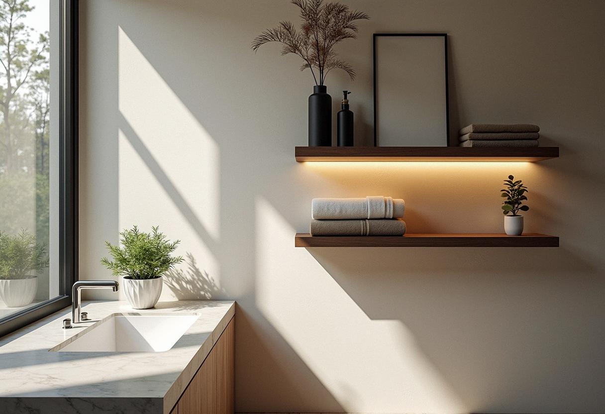 bathroom decor shelves