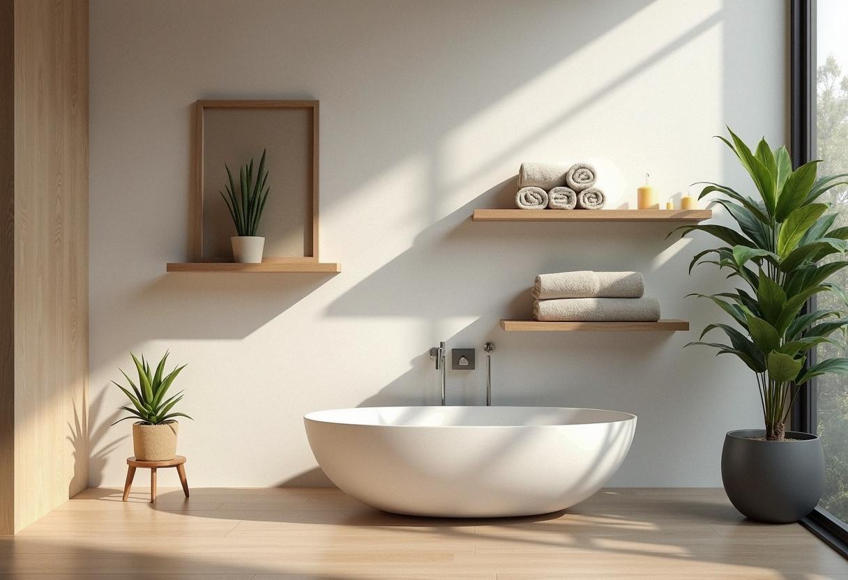 bathroom decor shelves