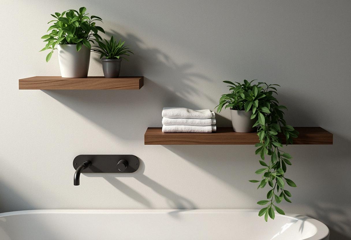 bathroom decor shelves