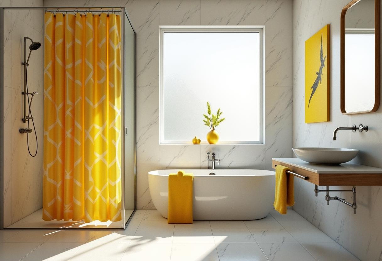 bathroom decor yellow