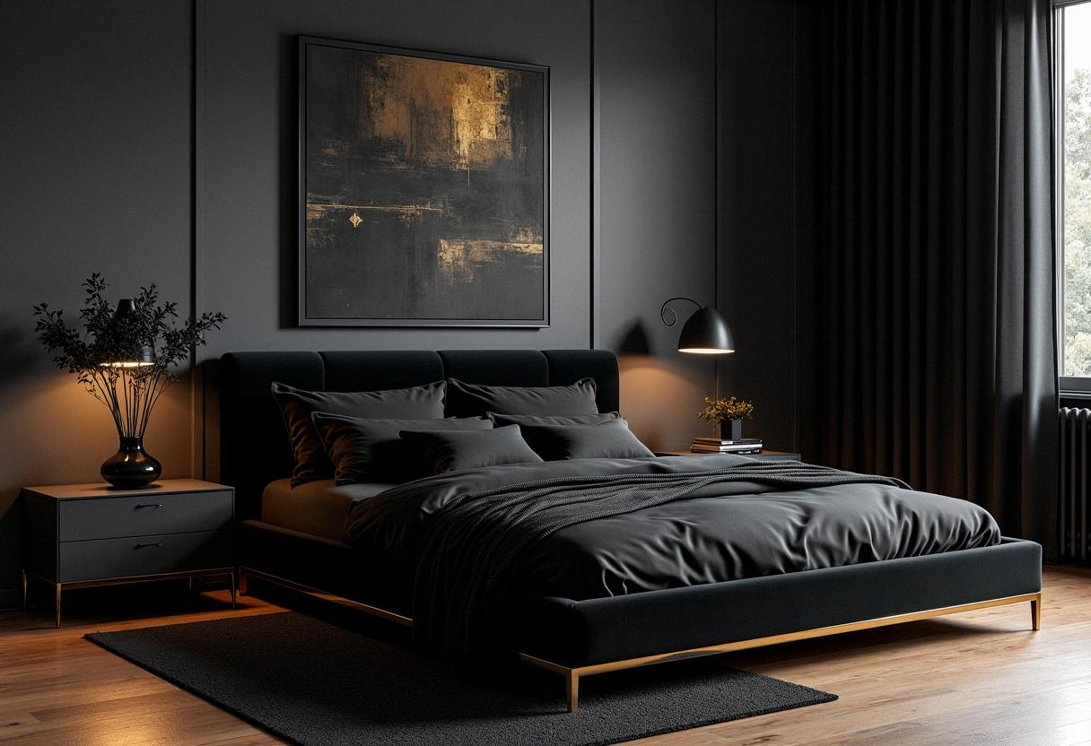 bedroom decor black