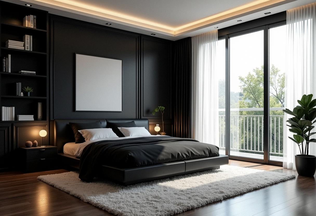 bedroom decor black