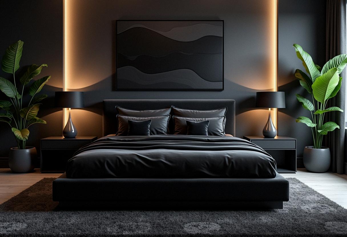 bedroom decor black