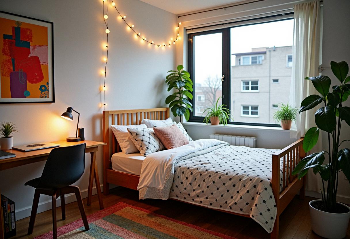 bedroom decor college apartment