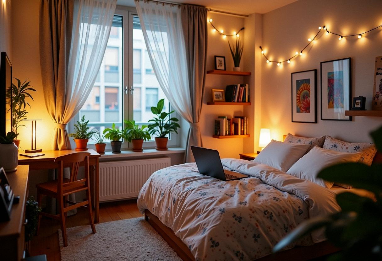 bedroom decor college apartment