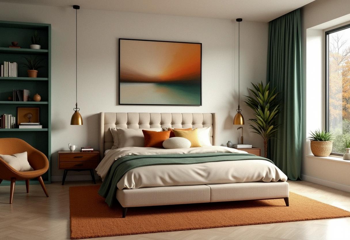 bedroom decor colored