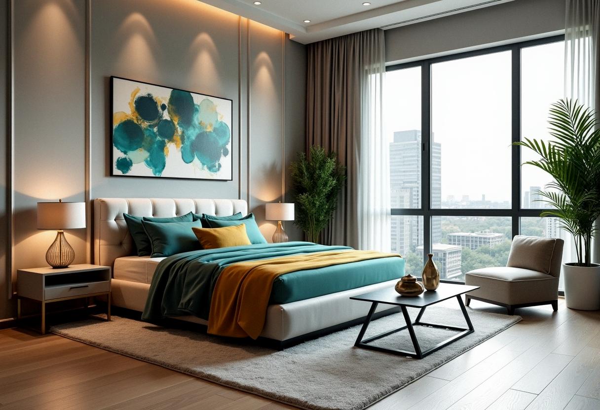 bedroom decor colored
