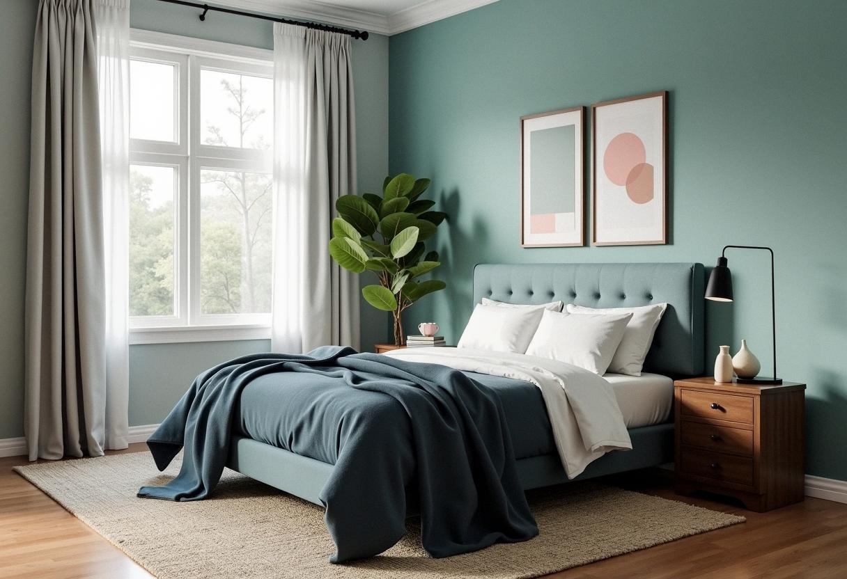 bedroom decor colored