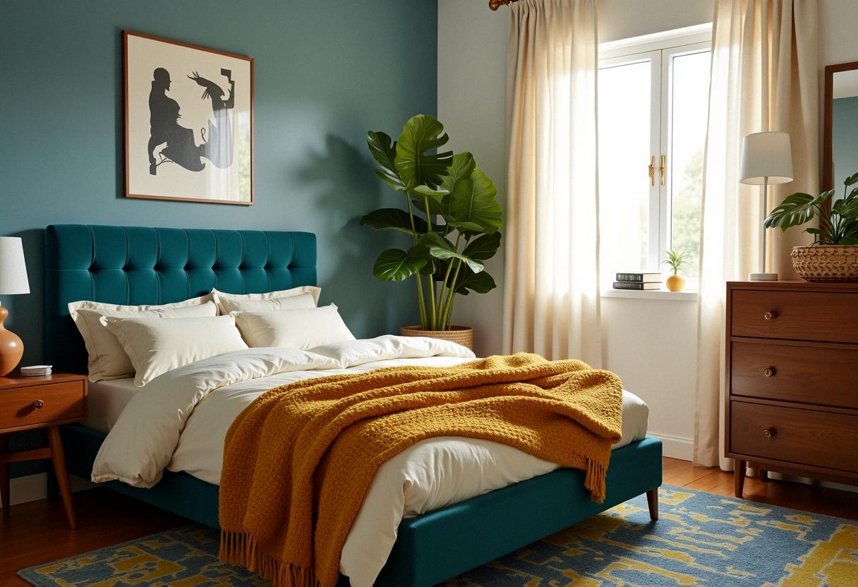 bedroom decor colored