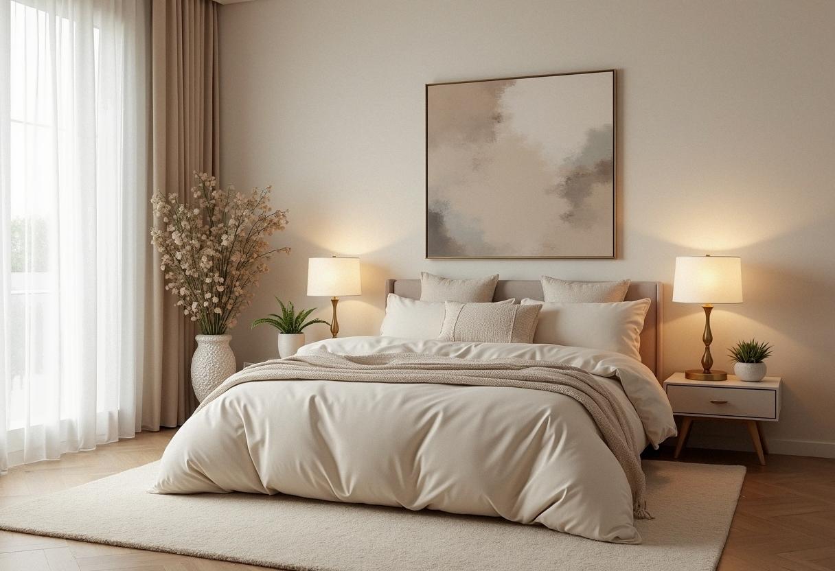 bedroom decor cream