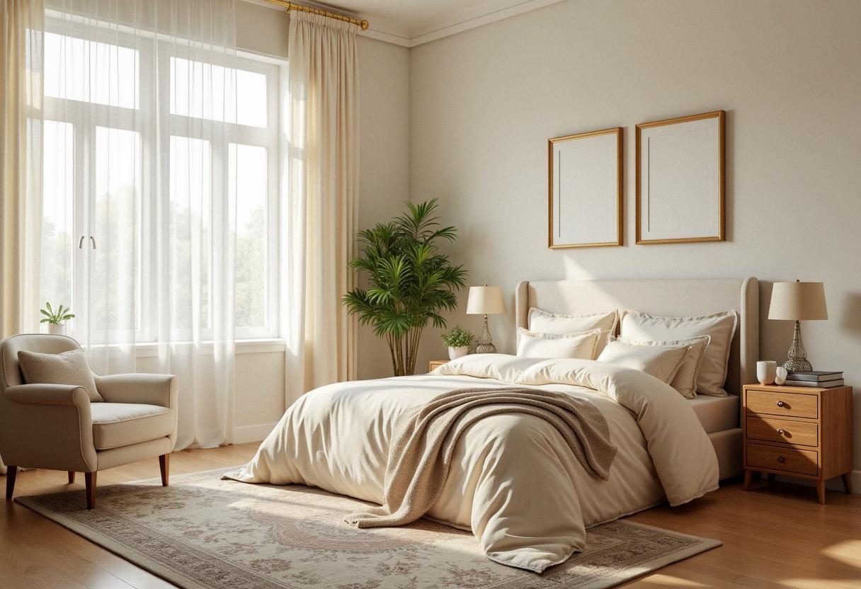 bedroom decor cream